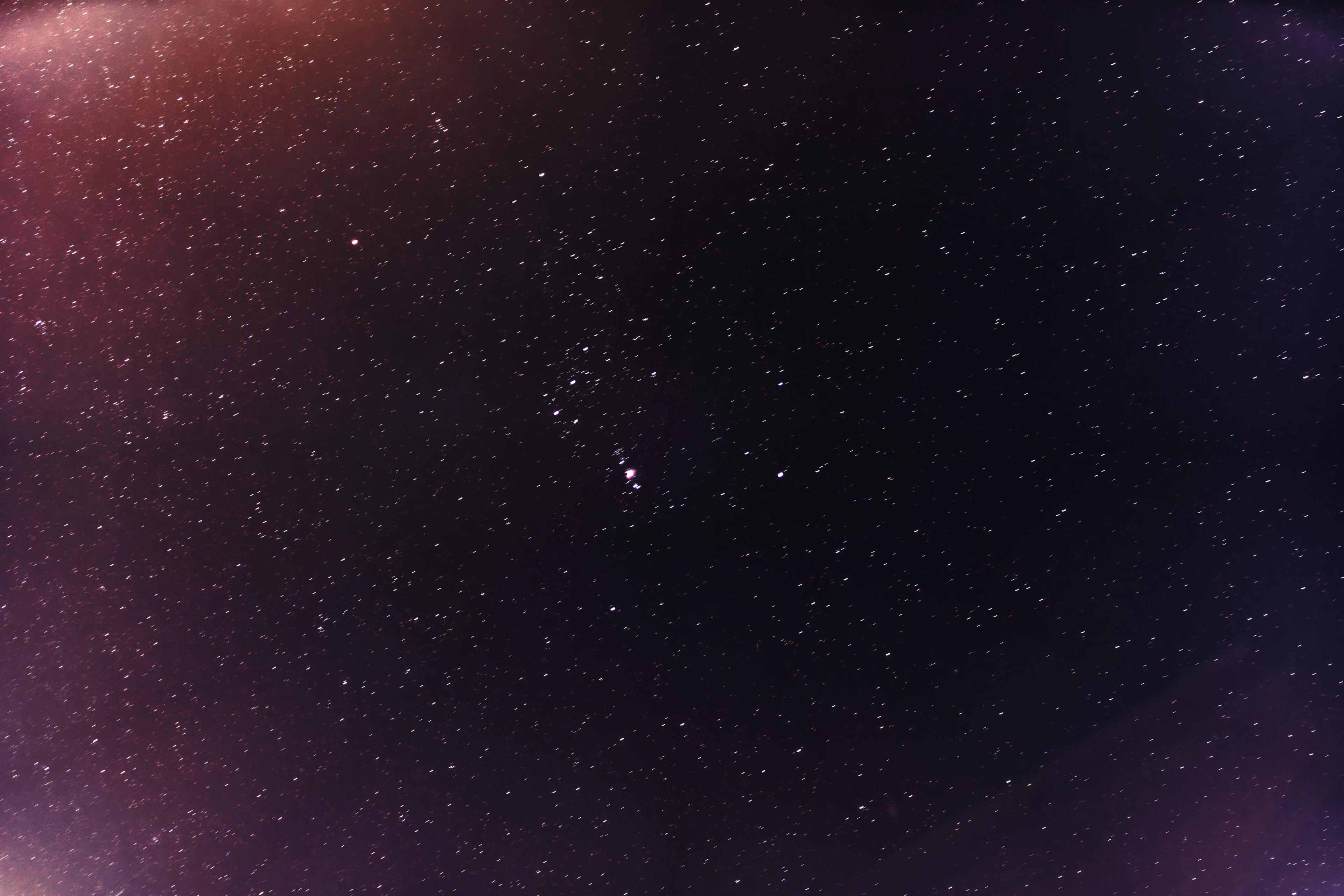 The Orion constellation with a purple hue, 2nd photo