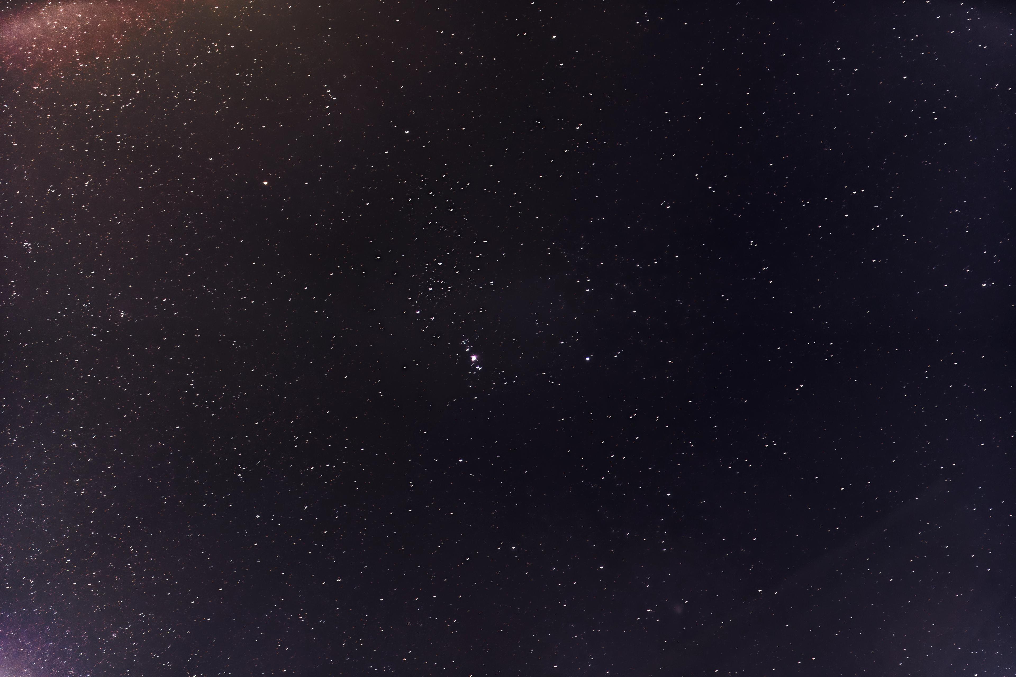 The Orion constellation with a purple hue, 3rd photo